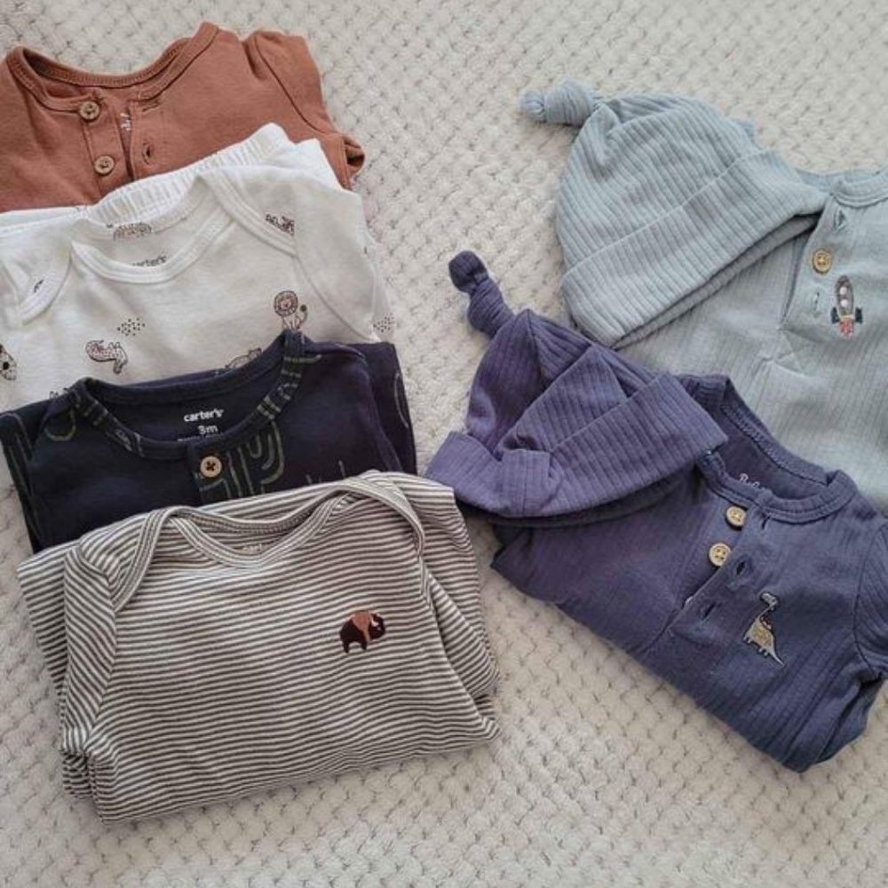 Sleeper Gowns -  Lot of 6 + 2 Hats